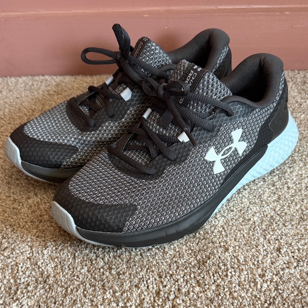 Under Armour Black and light blue Athletic Sneakers